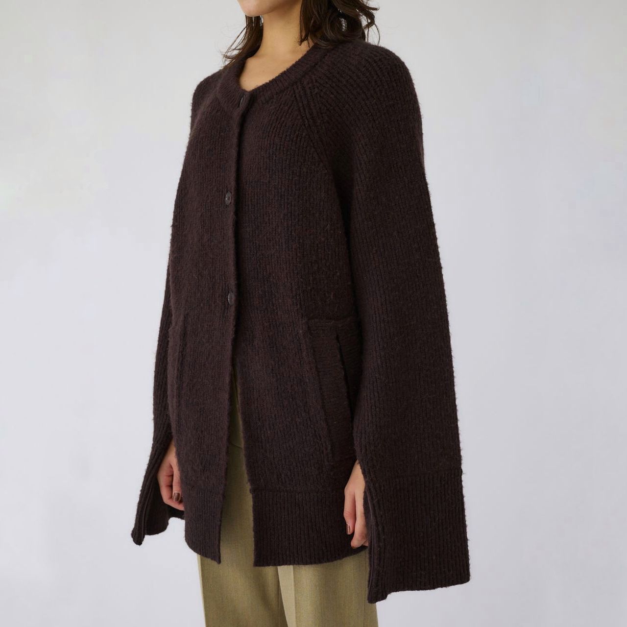 【残り一点】Poncho Like Raglan Knit C/D