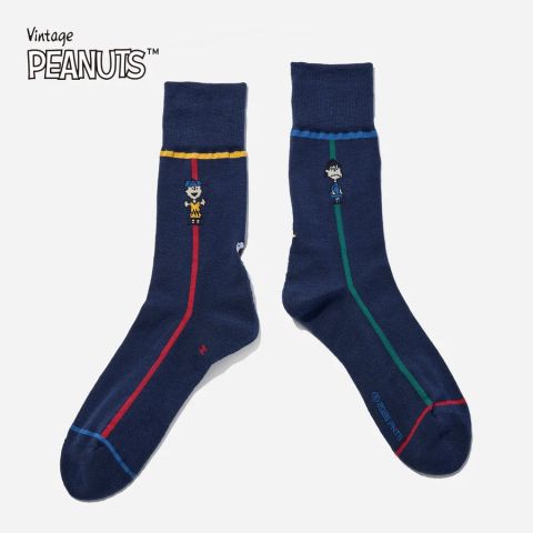 【再販売通知受付可能】Line Socks(ピーナッツギャング)