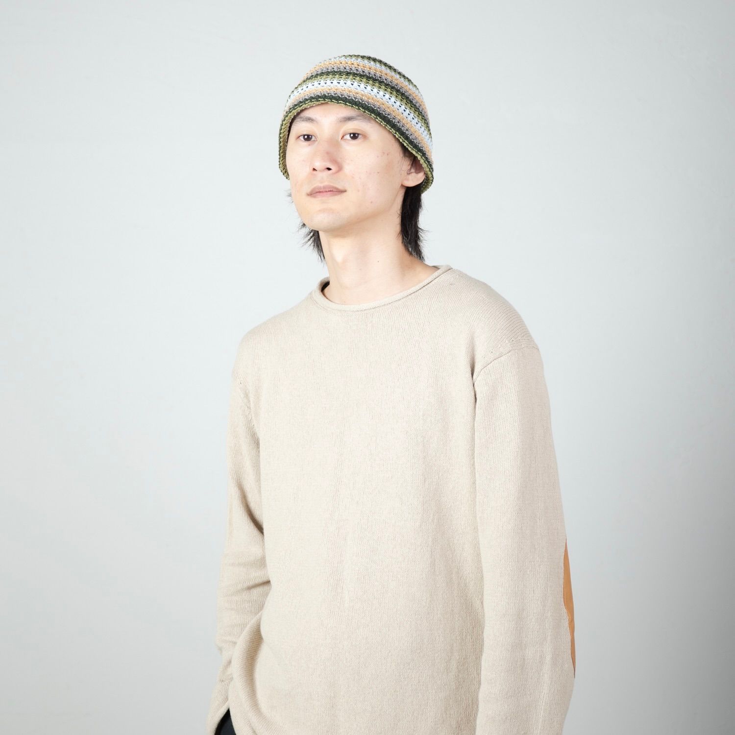 【残り一点】Multi Border Knit Hat