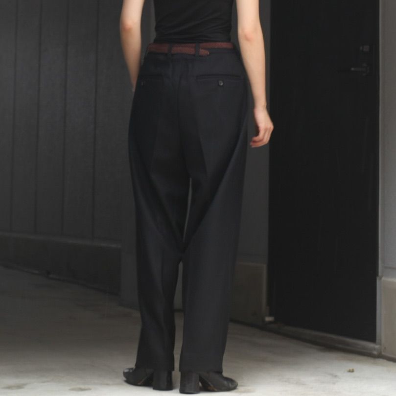 vintage wide tapered trousers