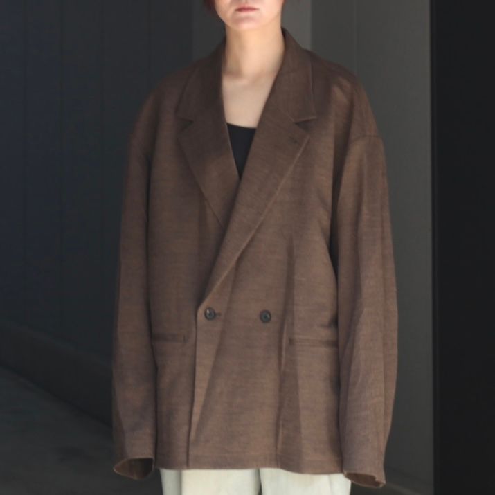 【残り一点】36G Wool Herringbone Double Jacket