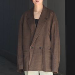 【残り一点】36G Wool Herringbone Double Jacket