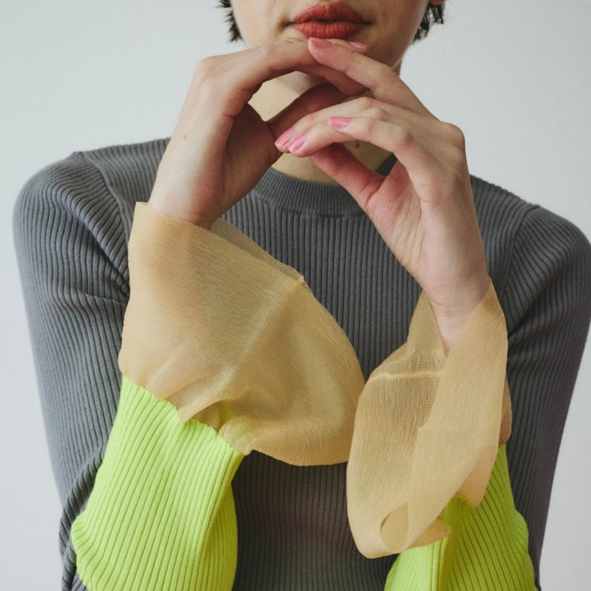 【残り一点】Flare Sleeve Knit Tops