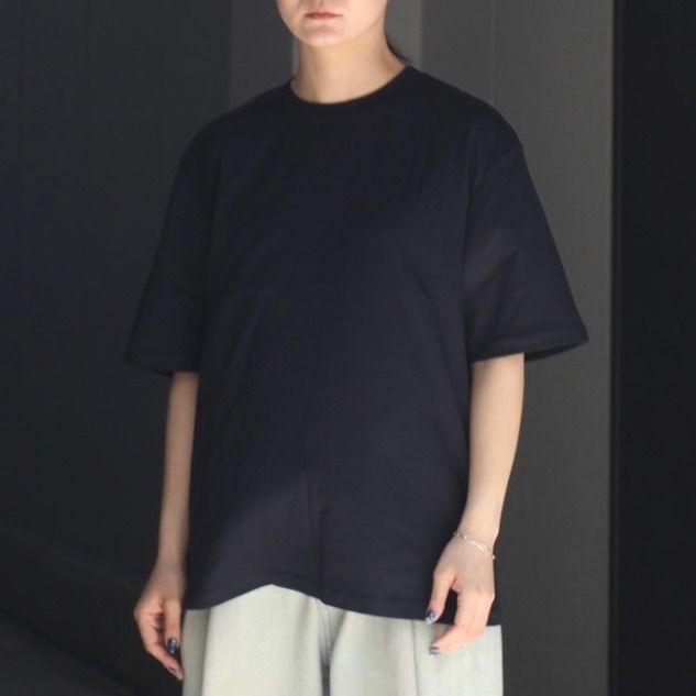 STUDIO NICHOLSON｜ (BRIC SHORT SLEEVE T-SHRIT BLACK (132 24.02.