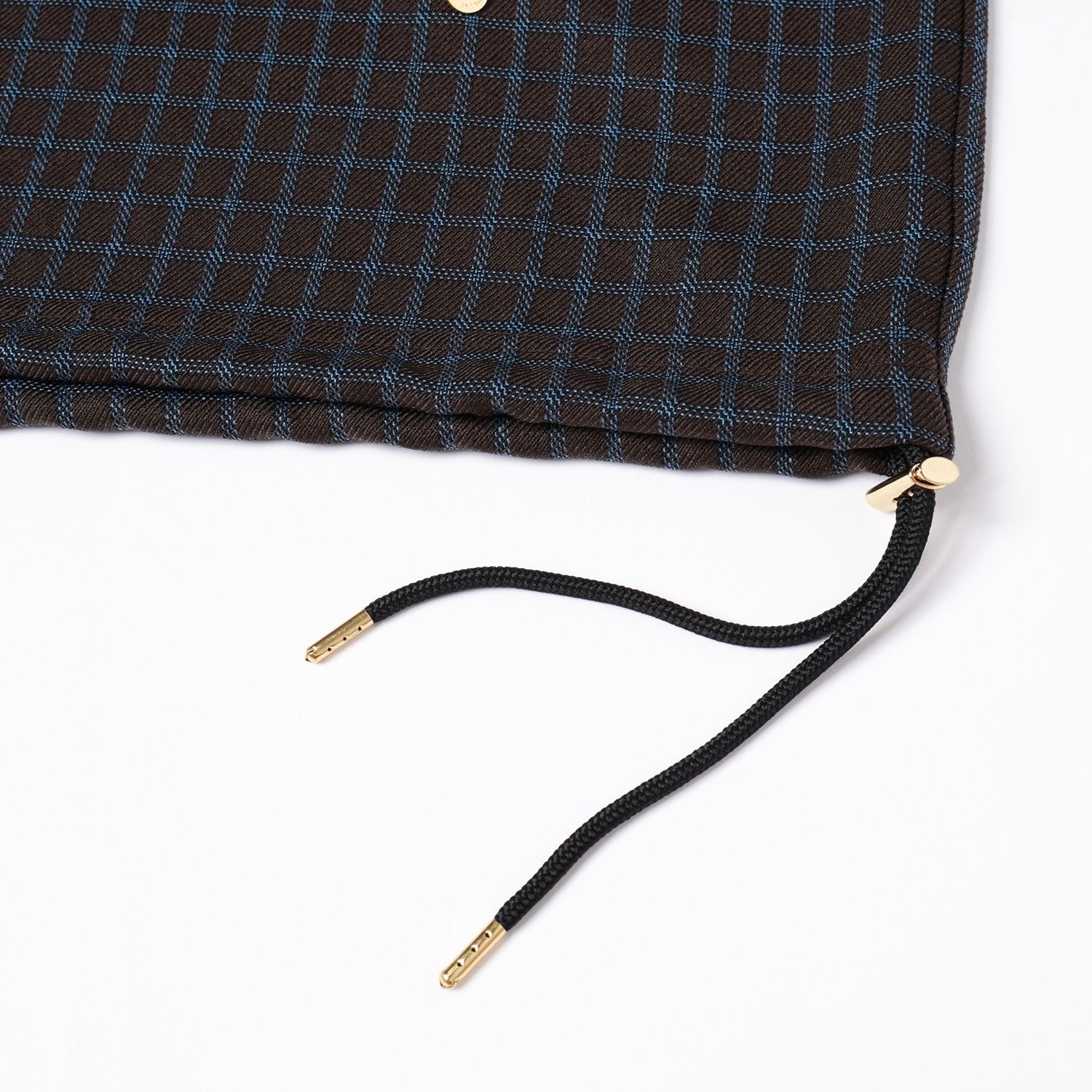 【残り一点】Check Drawstring Long Sleeve Pullover