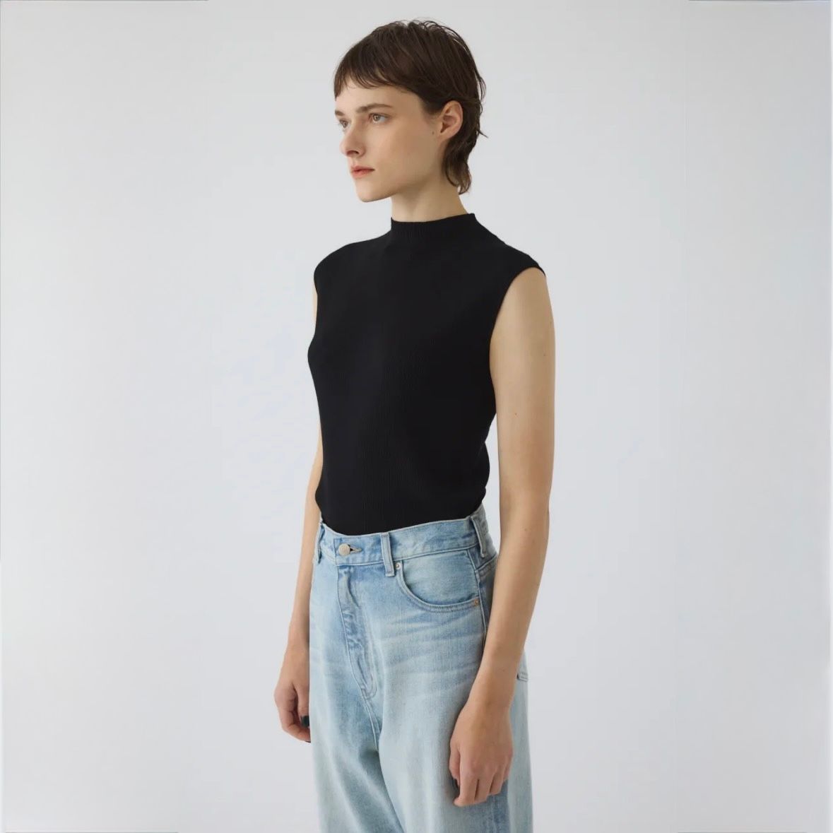 【残り一点】Washable Basic N/S Knit