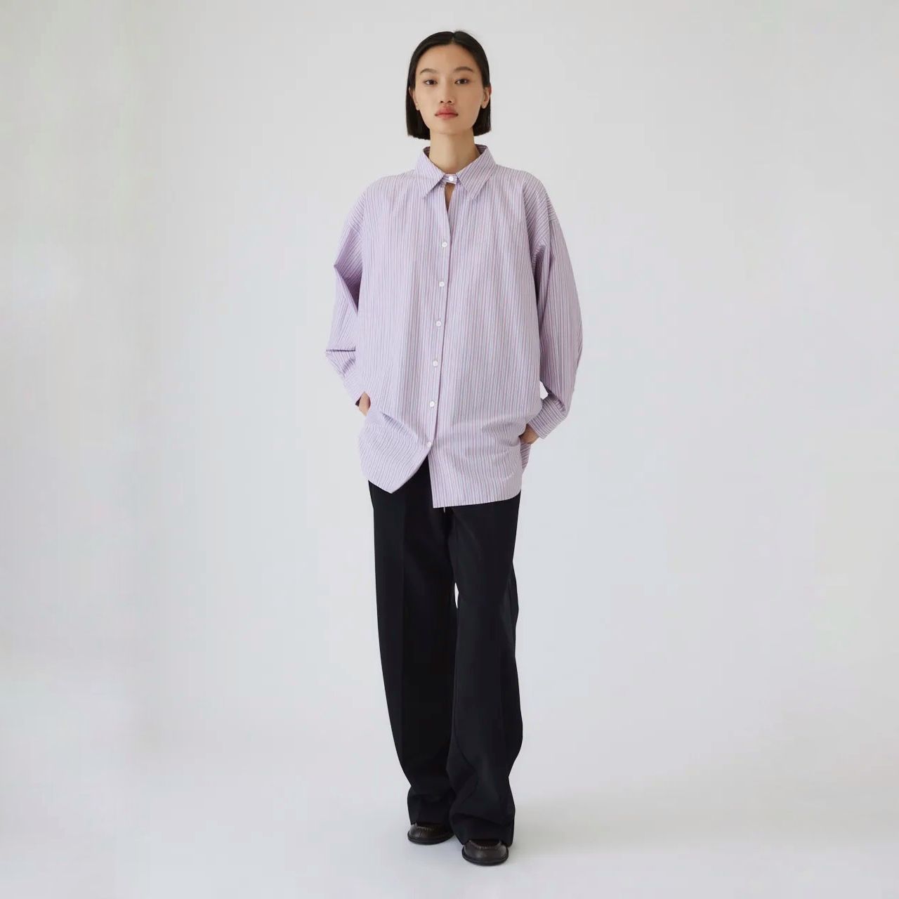 RIM.ARK - 【残り一点】Back Volume Stripe SH | ACRMTSM ONLINE
