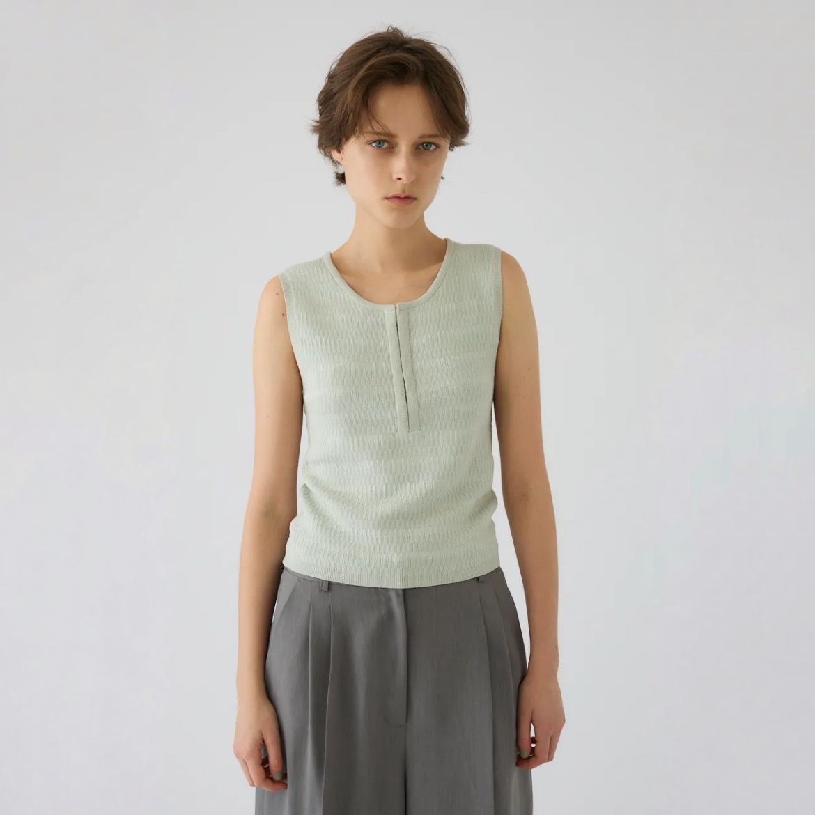 【残り一点】Round Neck Hook Tank