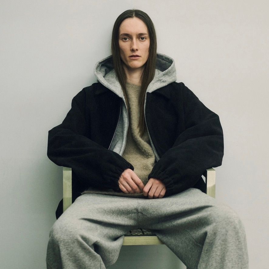 【残りわずか】Melton Oversized Zip Jacket