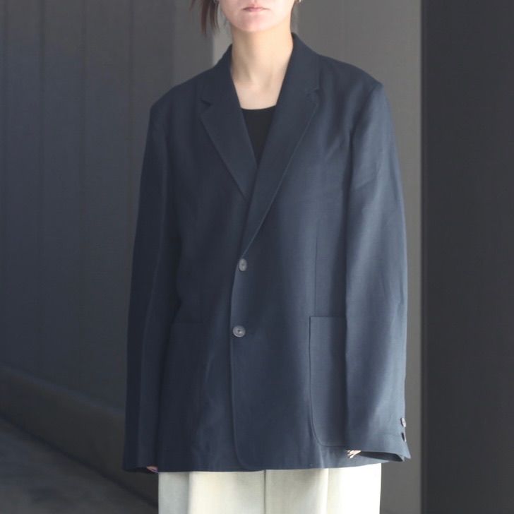 【残り一点】Twist Wool Linen Semi Double Jacket