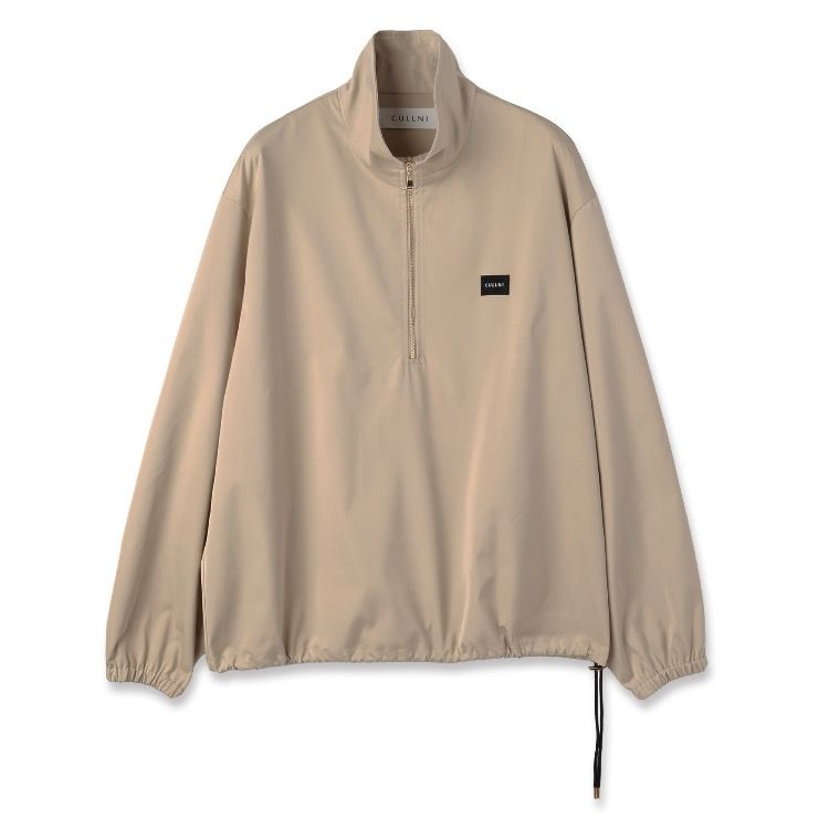 【残り一点】Double Satin Half Zip Embroidery Patch Pullover