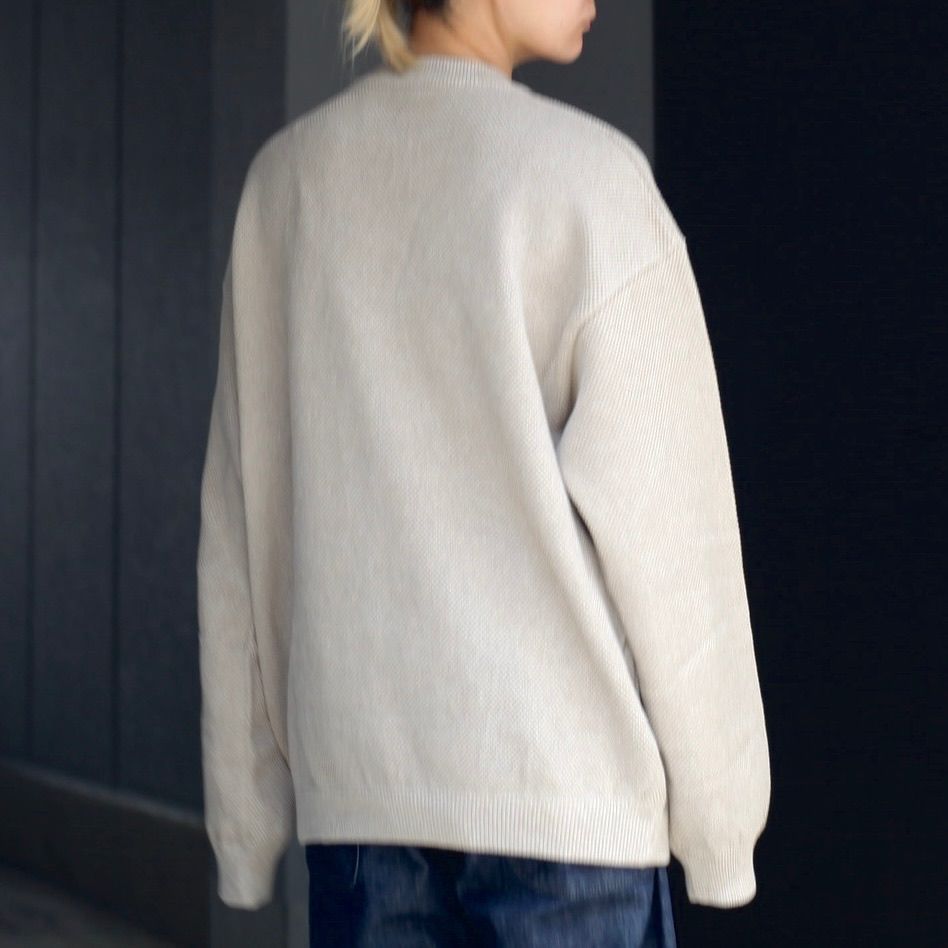 【残りわずか】Moss Stitch L/S Sweat