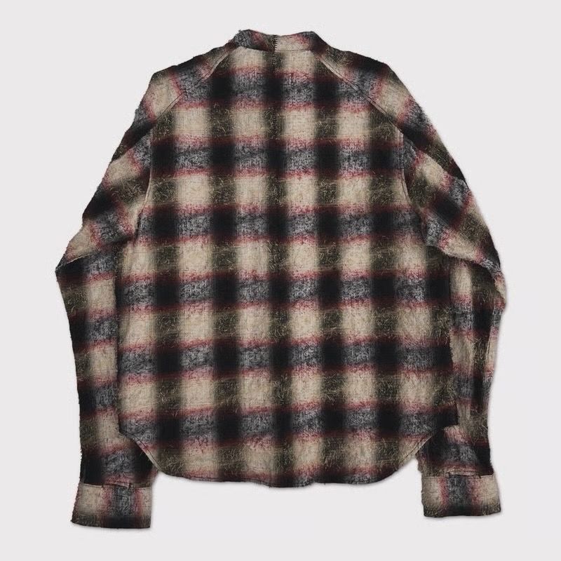 【残り一点】Shaggy Ombre Ribbon Shirt(DRUNK)