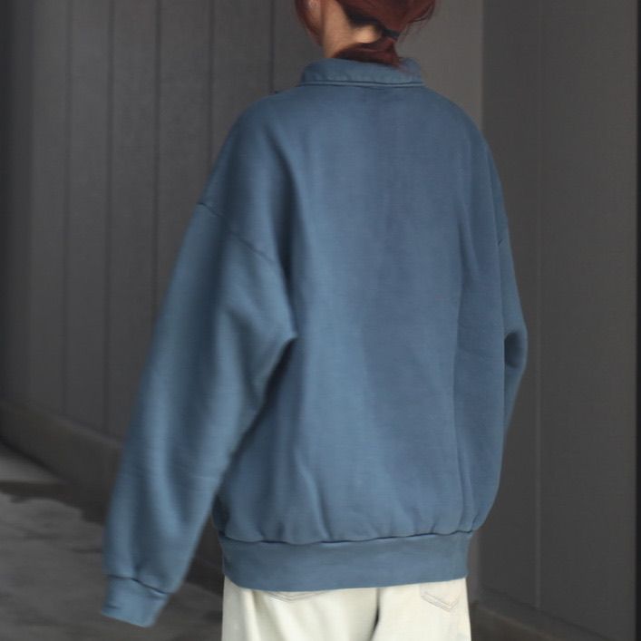 【残り一点】Pigment Dyed Zip Sweatshirt