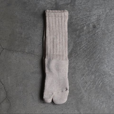 【残りわずか】Tabi Pile Socks(HEATHER BEIGE)