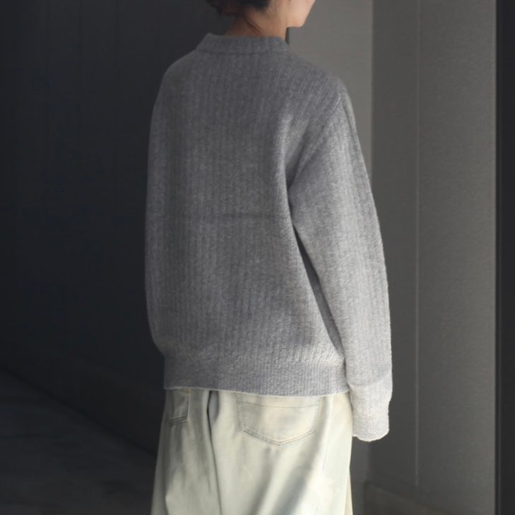 【残り一点】Wo/Ca Rib Moc Neck P/O