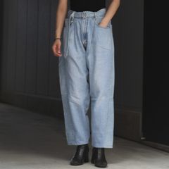 【残り一点】Reconstructed Belted Baggy Denim_2(M)