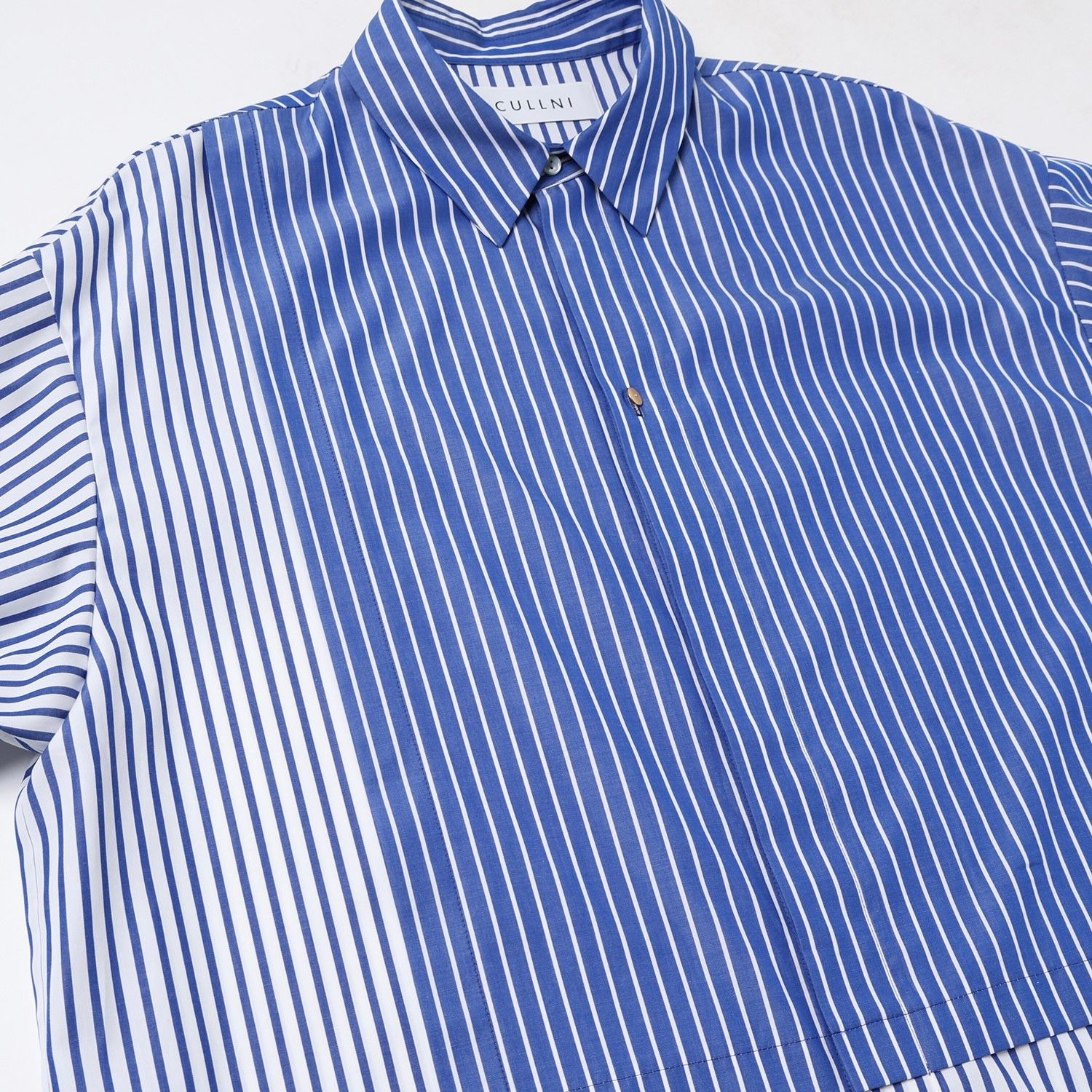 CULLNI - 【残り一点】Asymmetrical Cotton Stripe Shirt | ACRMTSM