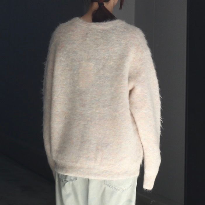 【残りわずか】Kid Mohair Knit V Neck Cardigan
