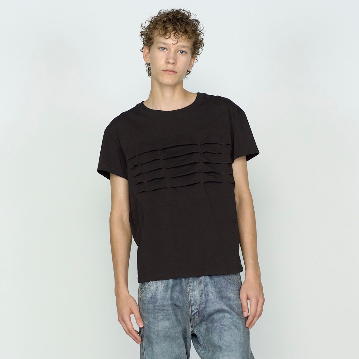 【残り一点】Pleated Half Sleeve T-Shirt