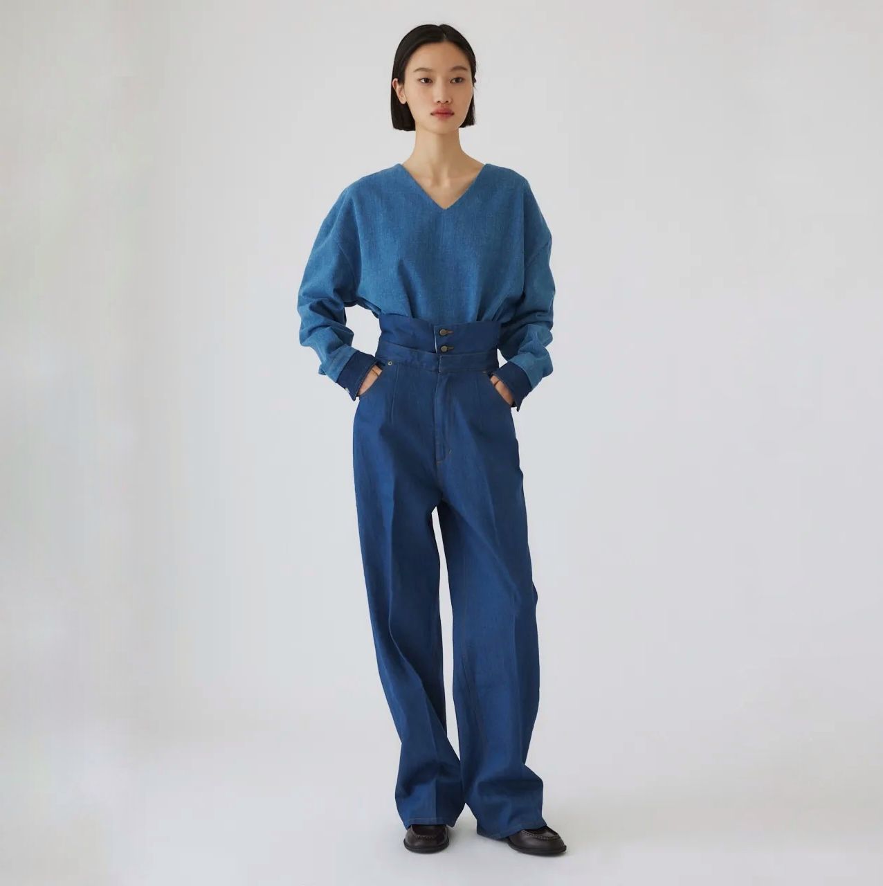 RIM.ARK（リムアーク）の「High waist wide PT（スラックス