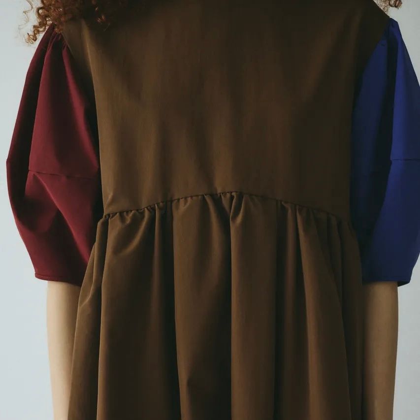【ヘリンドットサイ ギャザーワンピース⠀】 美品HeRIN.CYE Gather OP ヘリンドットサイ ギャザーワンピース
