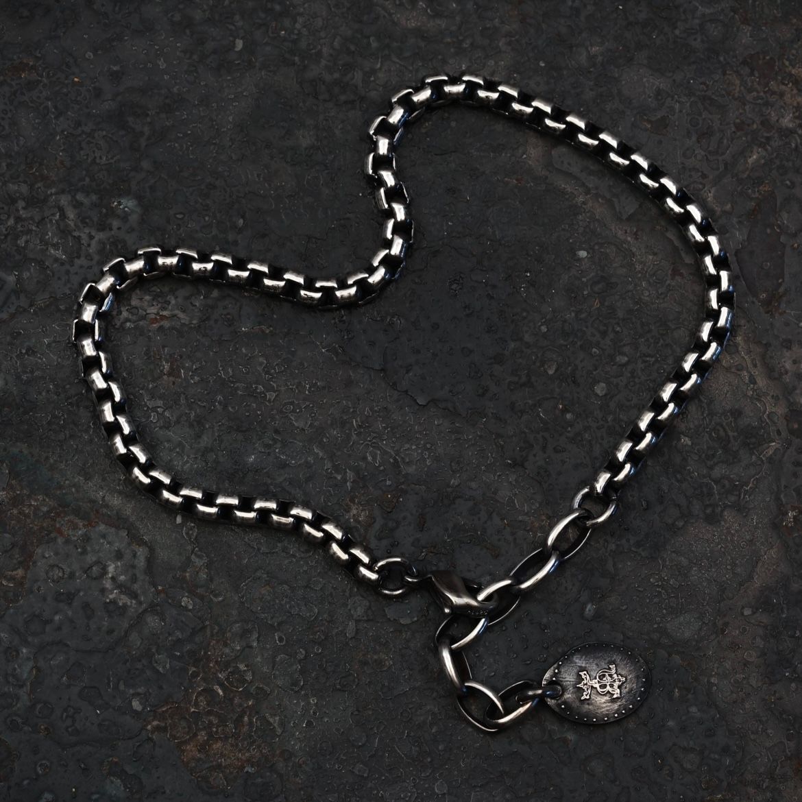 【お取り寄せ注文可能】Square Block Chain Anklet