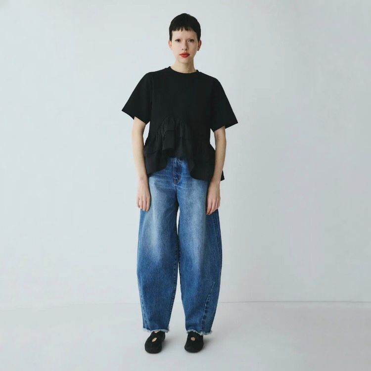 【残り一点】Frill Hem Ponte Tops