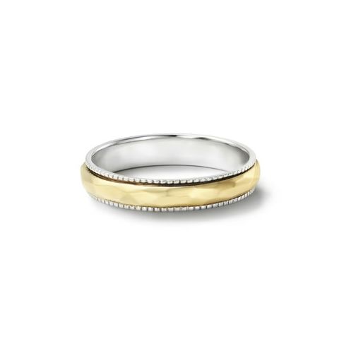 【お取り寄せ注文可能】Grain Crack Ring Combi(PLATINUM950 / K18 YELLOW GOLD)