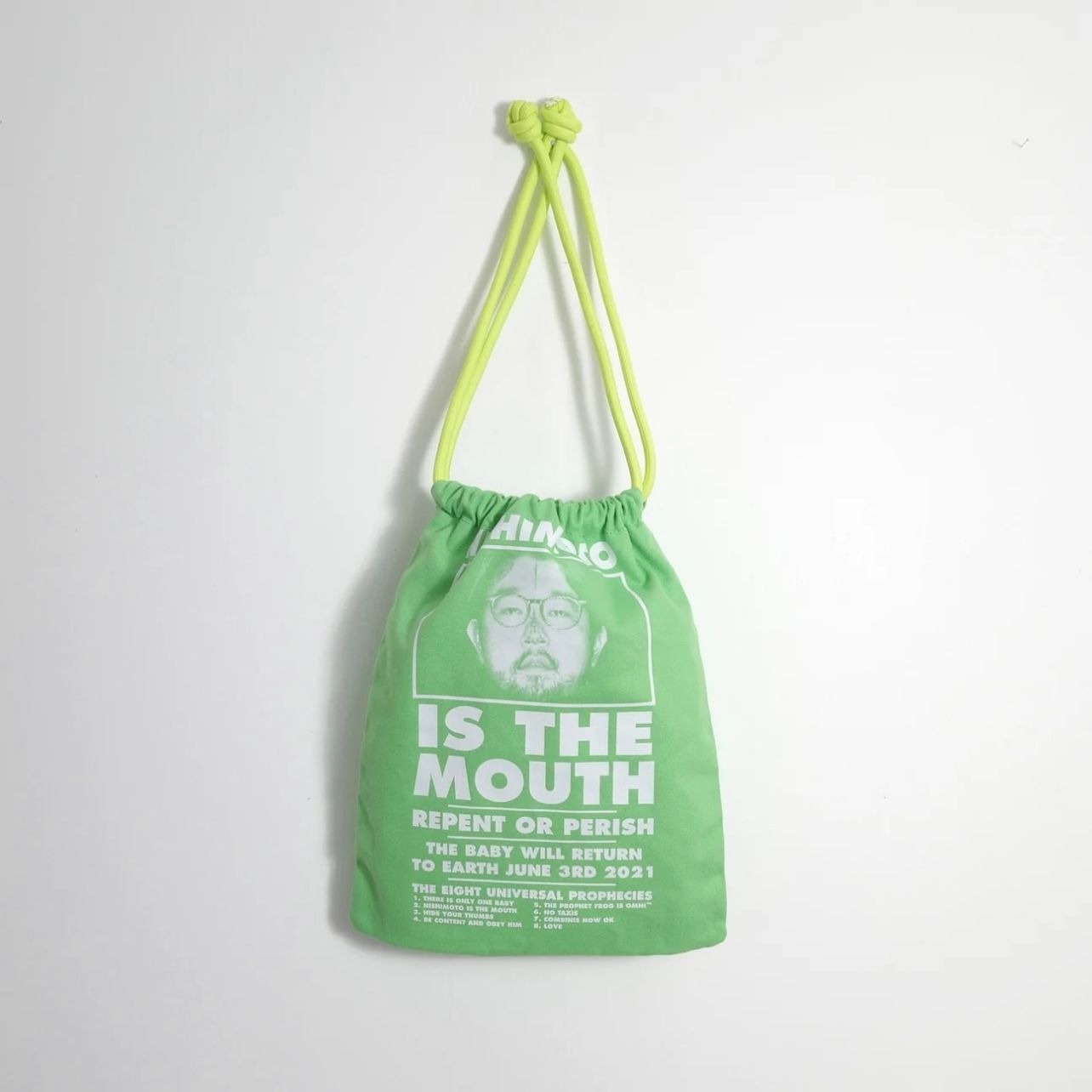 【残り一点】Big Drawstring Bag(GREEN)