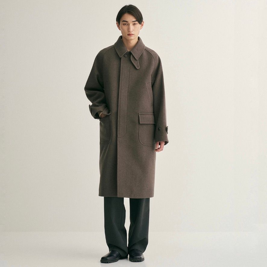 ANOTHER OFFICE Voyager Balmacaan Coat 3紺