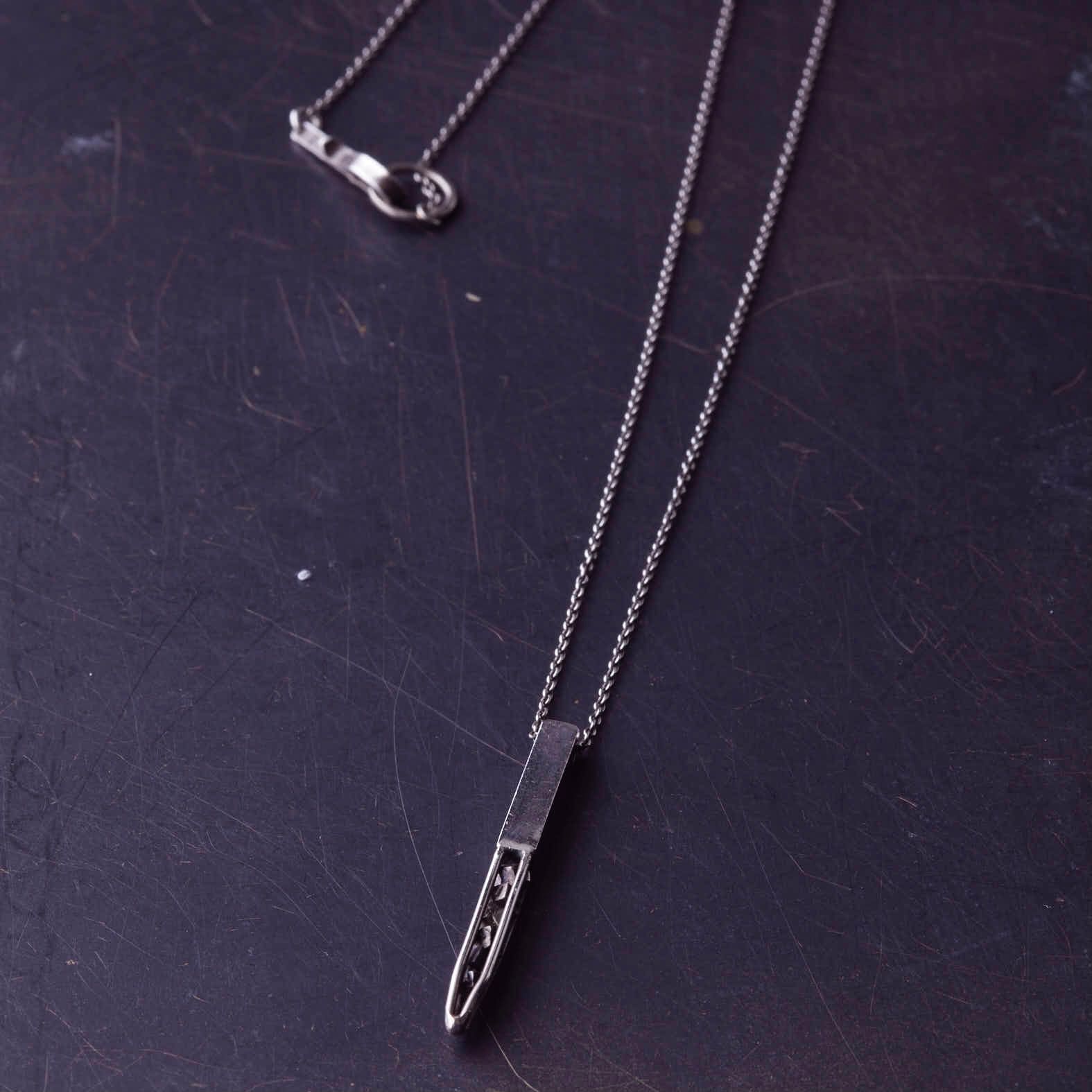 【お取り寄せ注文可能】Pillar Cage Iron Pyrites Necklace