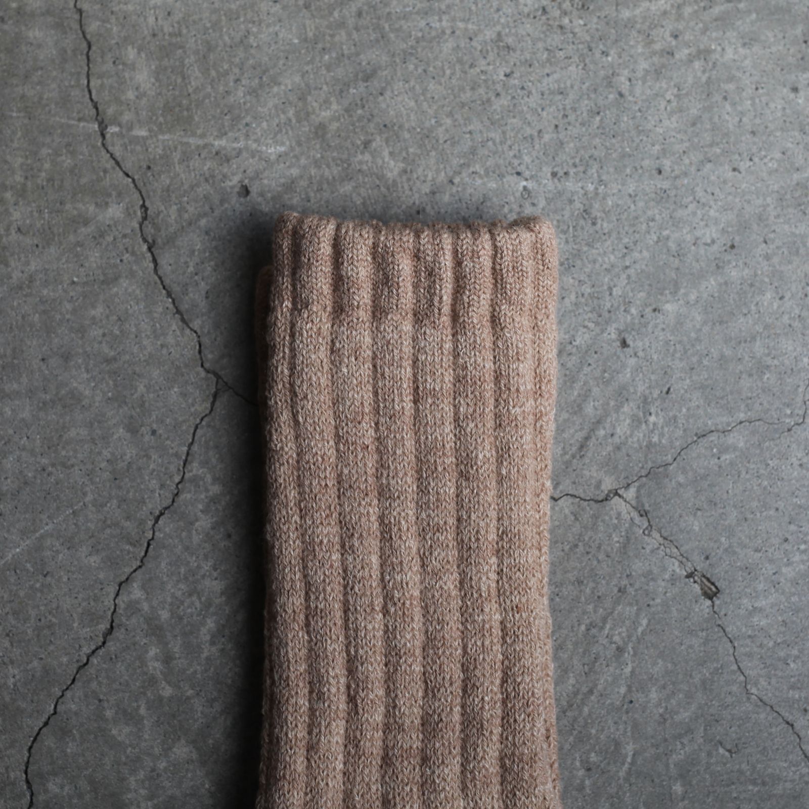 【残りわずか】Tabi Pile Socks Wool(HEATHER BEIGE)