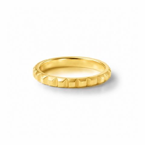 【お取り寄せ注文可能】Flat Studs Ring M(K18 YELLOW GOLD)