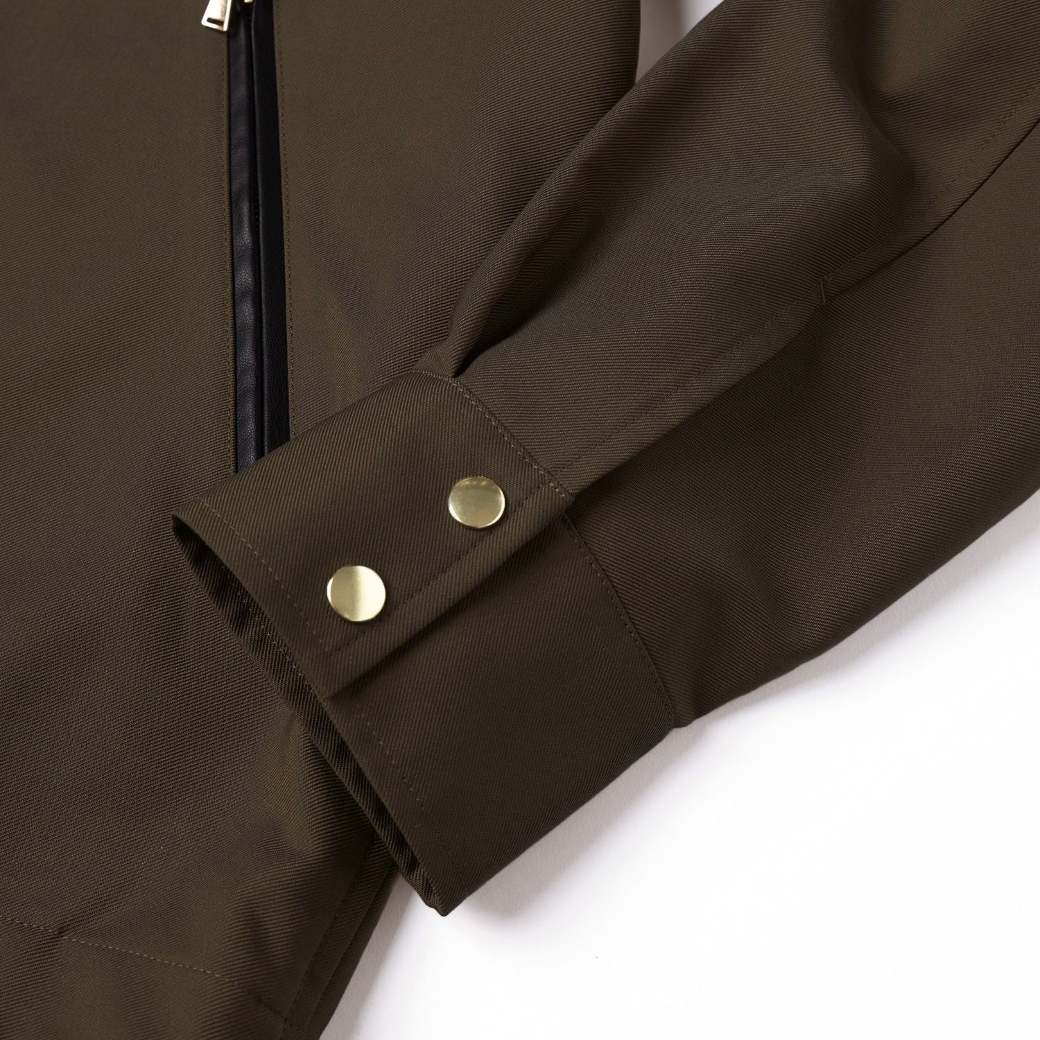 【残り一点】Chambray Gabardine Dot Button Coach Jacket