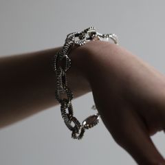【お取り寄せ注文可能】Oval Chain Bracelet(SILVER)