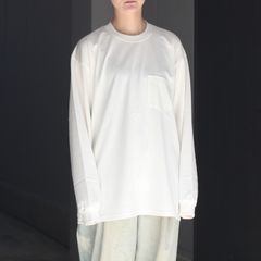 【残りわずか】Supima Cotton Oversized Long Sleeve Pocket Tee