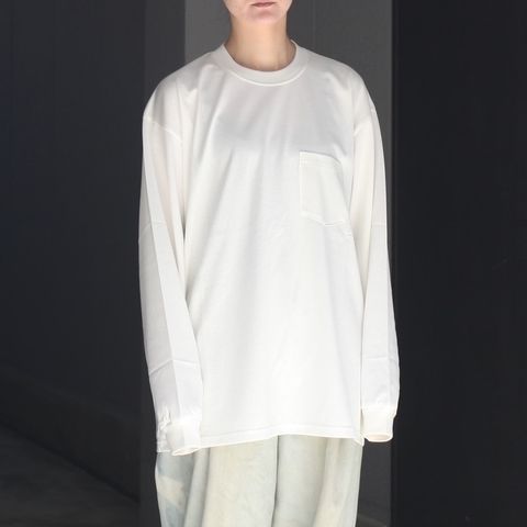 【残りわずか】Supima Cotton Oversized Long Sleeve Pocket Tee