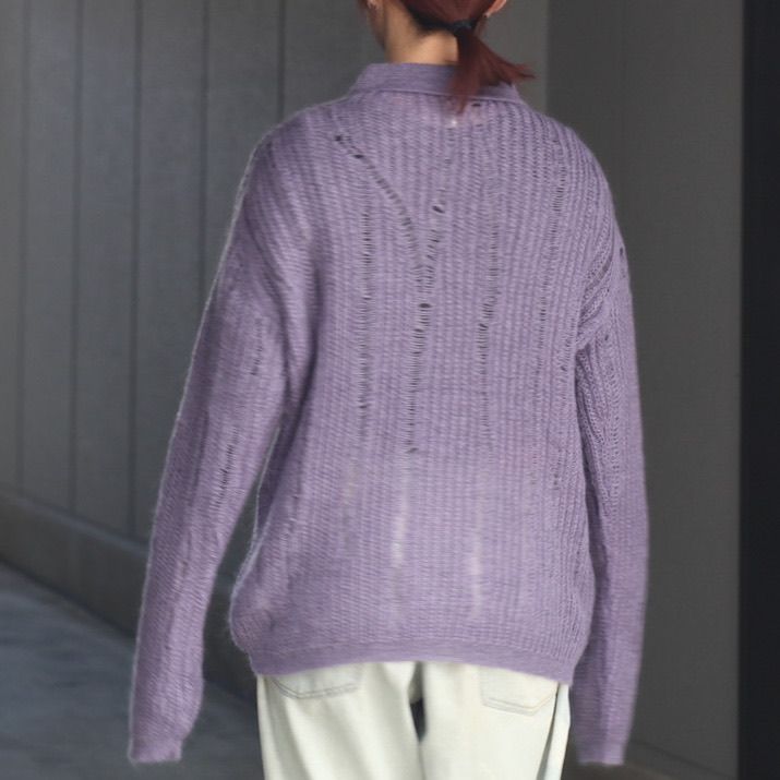 YOKE - 【残り一点】Silk Mohair Buttoned Cardigan | ACRMTSM