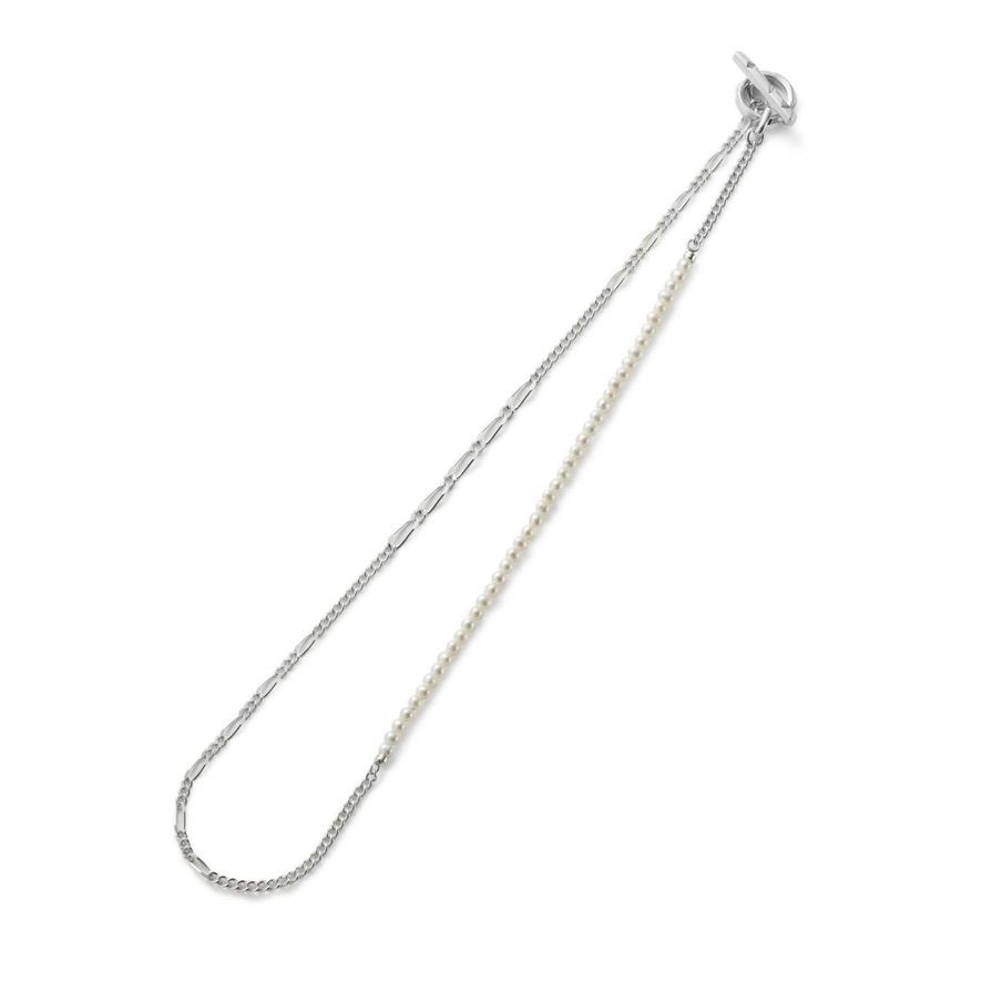 【お取り寄せ注文可能】Clash Mix Chain Necklace(WHITE)