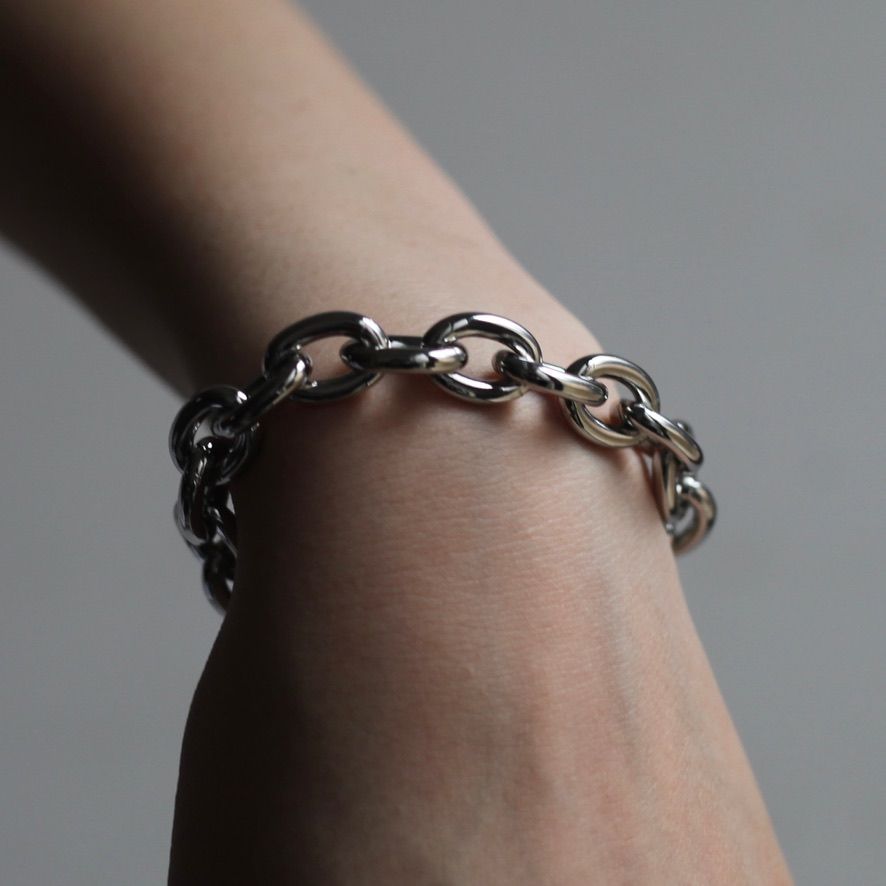 【残りわずか】Heart Bracelet_Medium Link(SILVER)