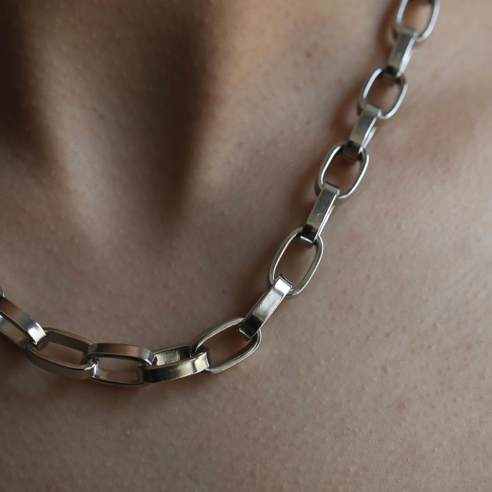 【残り一点】Flat Chain Necklace(SILVER)