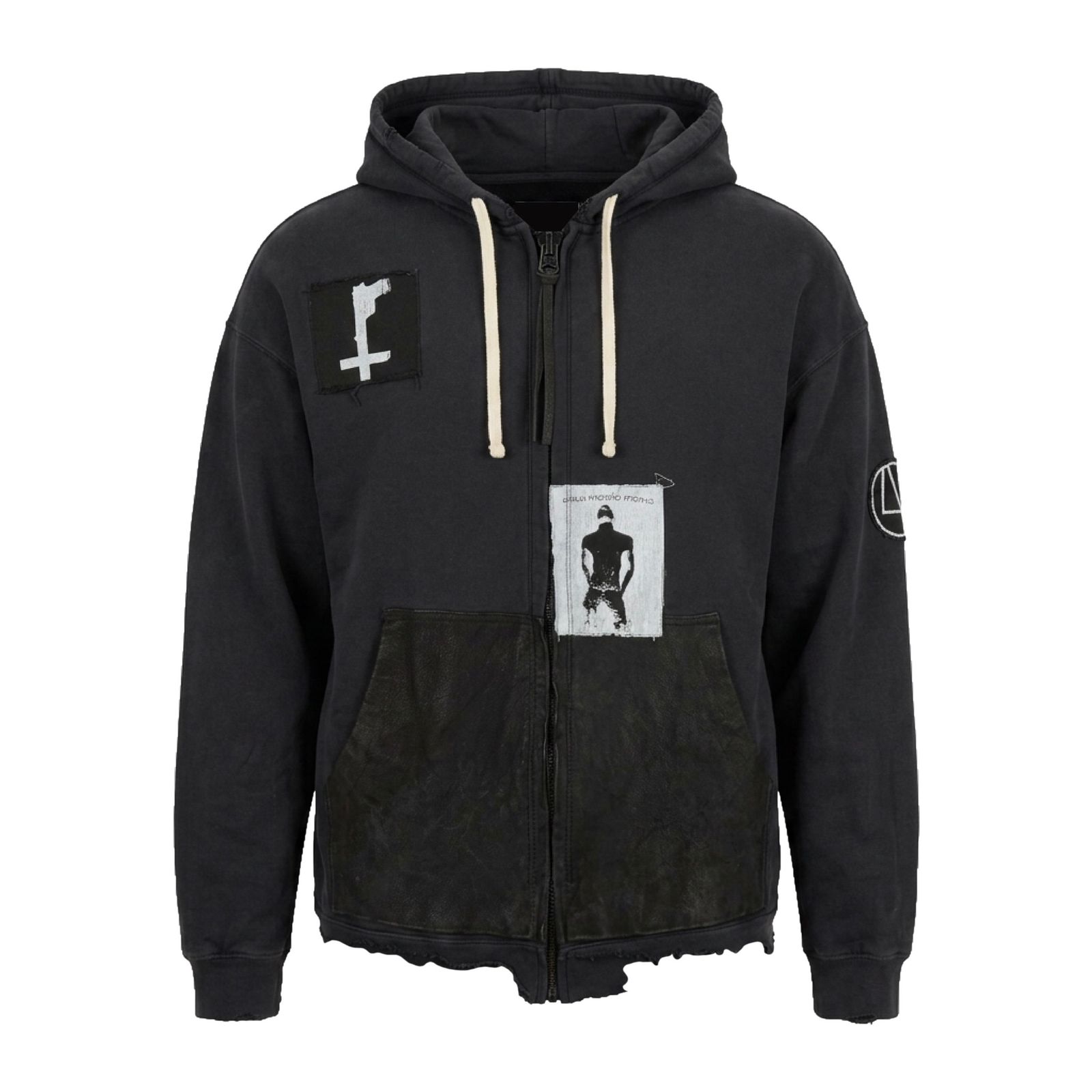 【残り一点】Bootleg Zip Up Hoodie With Patched(MIN)