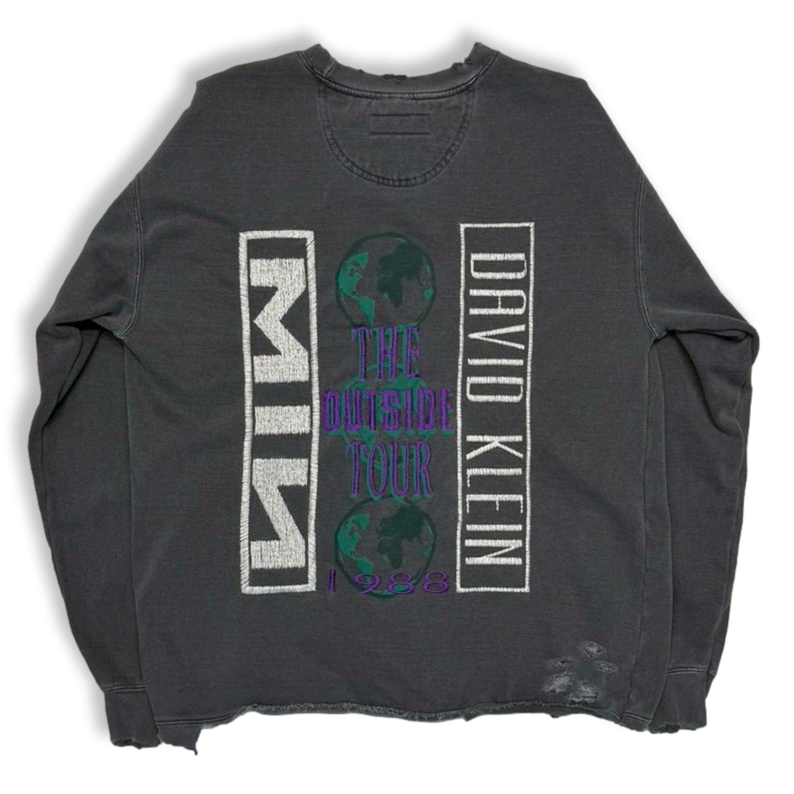 【残り一点】Bootleg DIY Crew Sweat With Damaged(OUTSIDE TOUR)