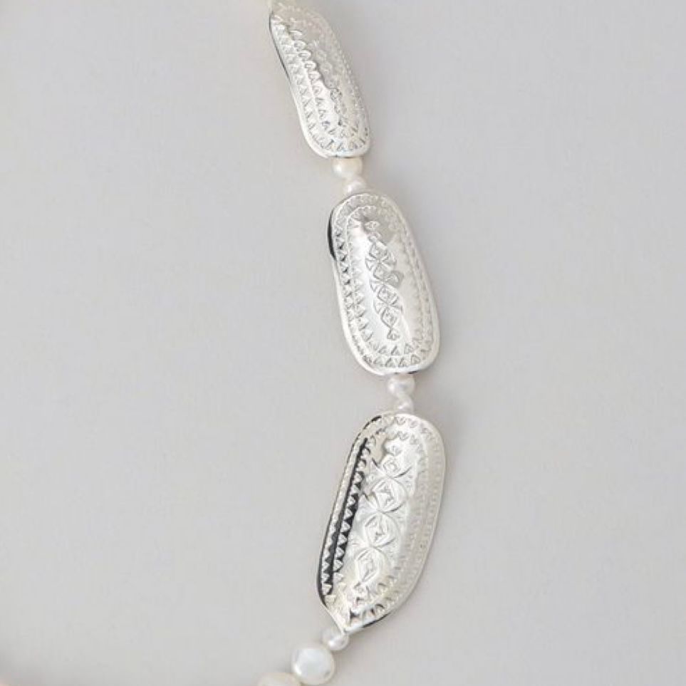 【お取り寄せ注文可能】Teuchi Pearl Plate Necklace 42