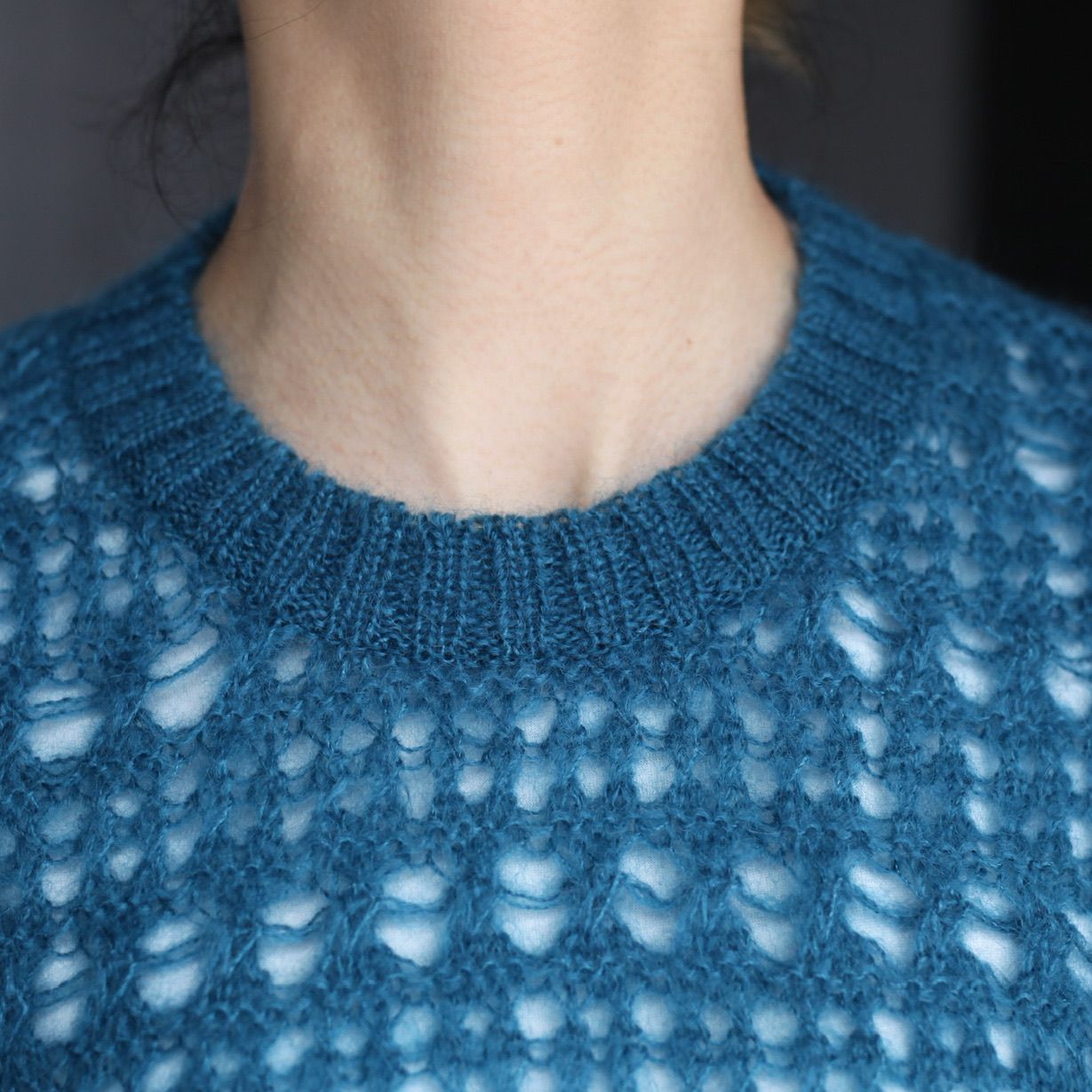 ファッションデザイナー MOHAIR silk SILK MESH knit KNIT mesh
