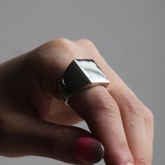 【残り一点】Square Ring Large(SILVER)