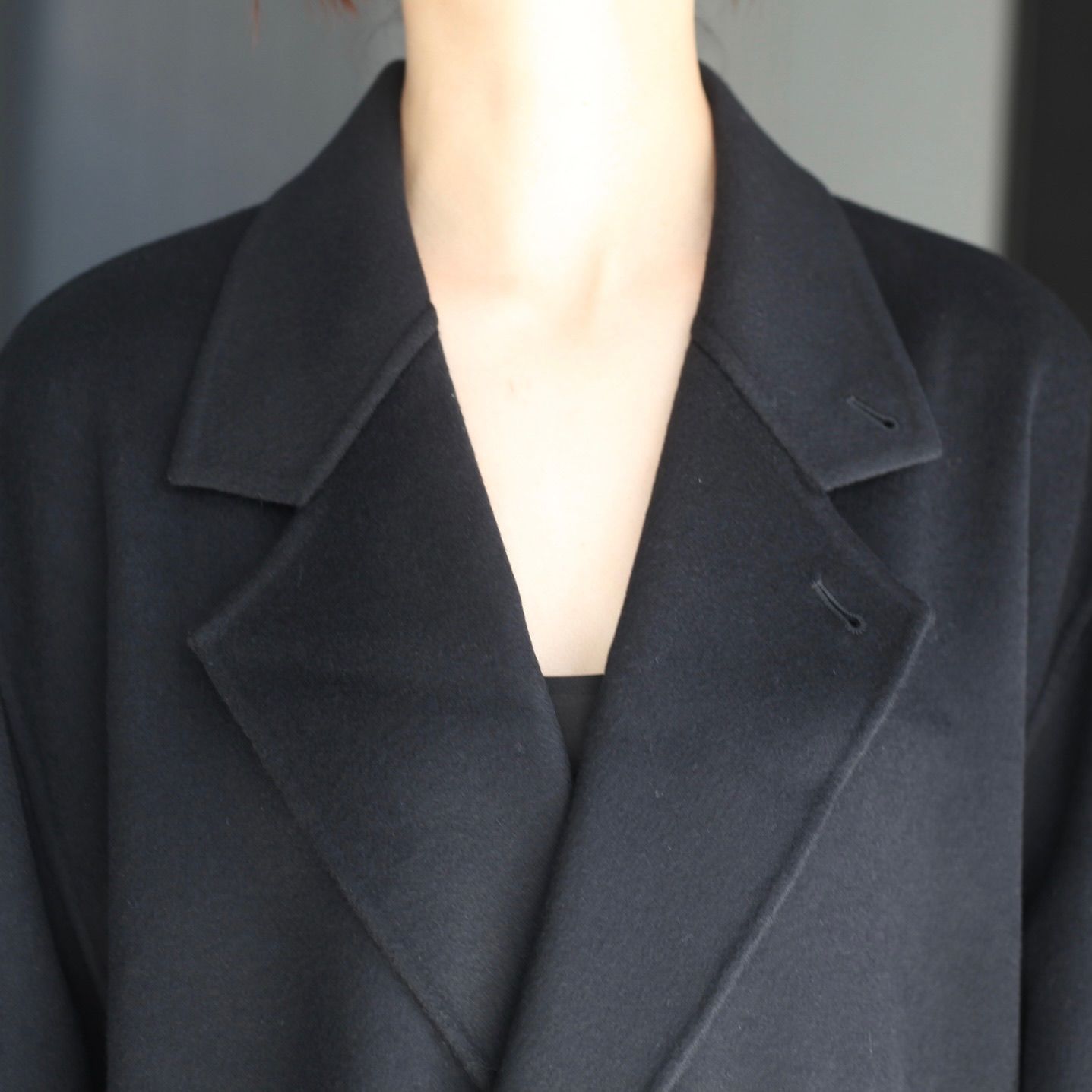 【残り一点】Wool/Cashmere Reversible Notch Lapel Coat