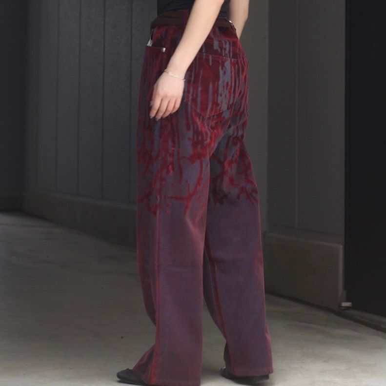 【残り一点】Blood Lazered Denim Pants