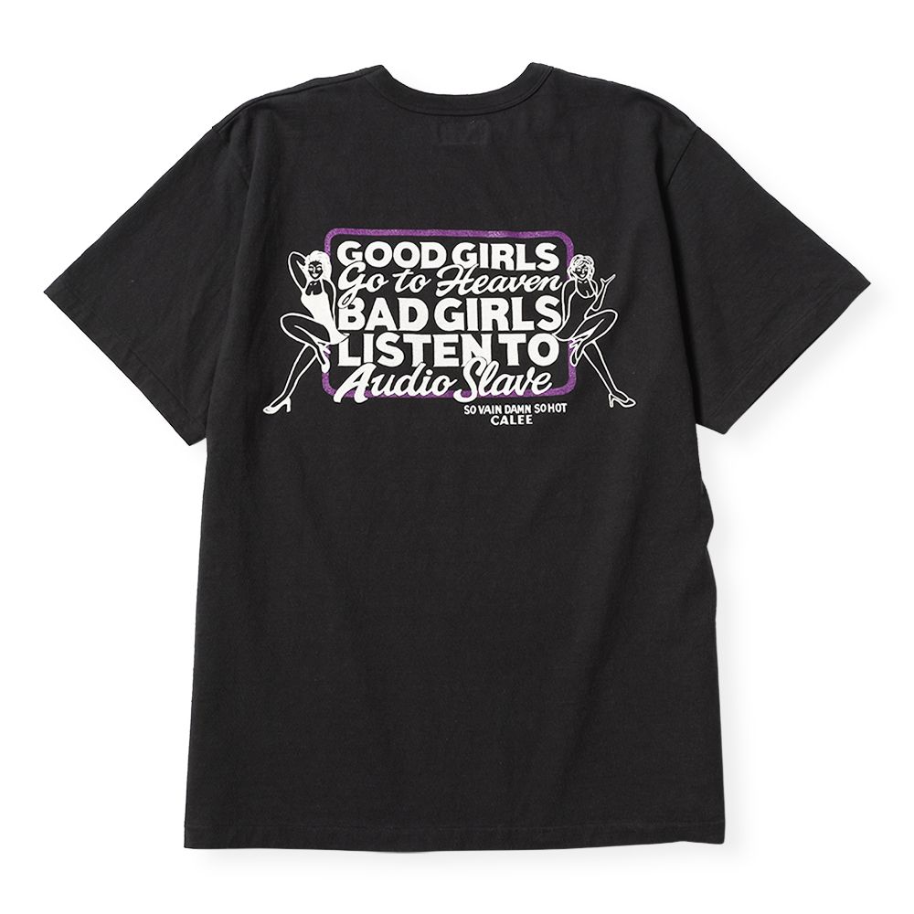 【残り一点】Garment Dye Girls Logo Pocket Tee